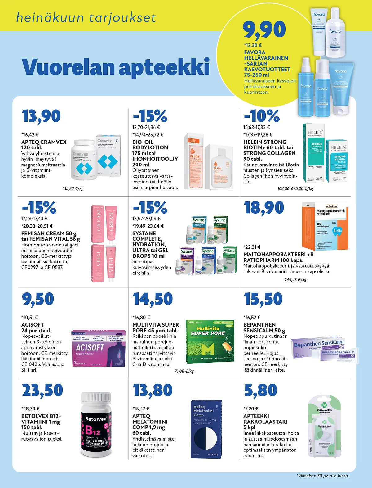Apteekin tarjoukset