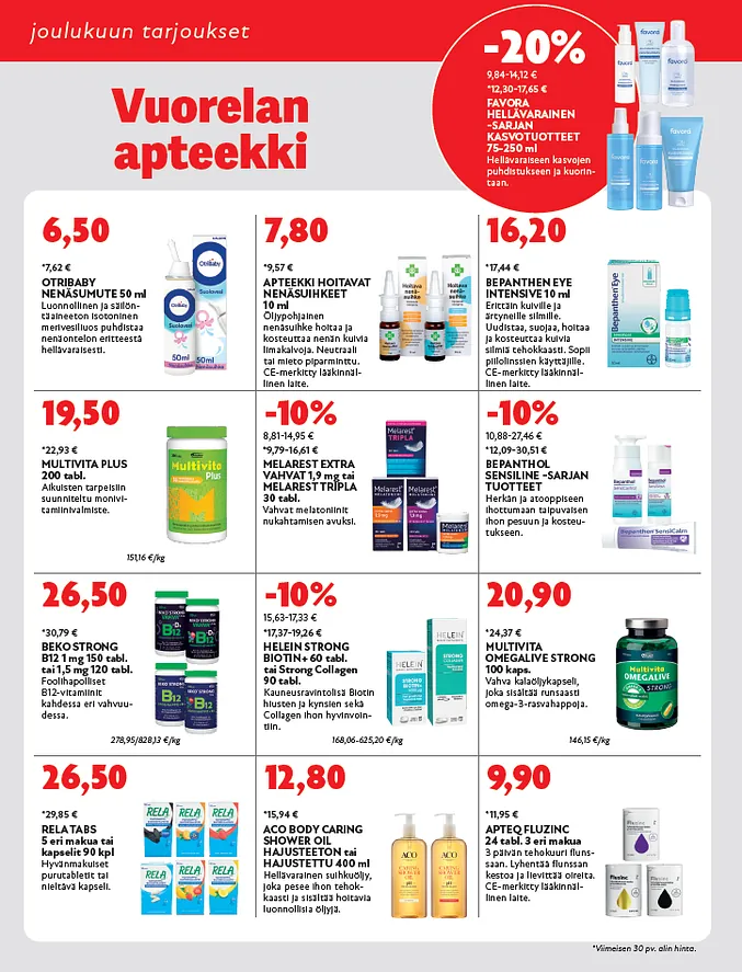 Apteekin tarjoukset